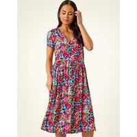 Roman Petite Floral Button Pocket Dress