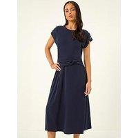 Roman Petite Side Twist Dress