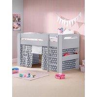 Julian Bowen Nova Grey Midsleeper Bed With Grey Star Tent