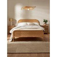 Julian Bowen Milo Oak Chevron Bed