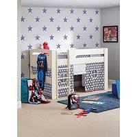 Julian Bowen Nova White Midsleeper Bed With Grey Star Tent