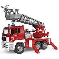 Bruder Man Tga Fire Engine With Ladder, Water Pump And L + S Module