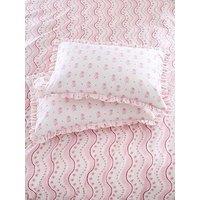 Cath Kidston Spitalfield Bunches Pink 100% Cotton Standard Pillowcase Pair