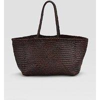 Ellyla Amora Large East West Woven Tote - Brown