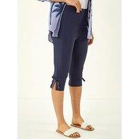 Roman Dusk Bow Bengaline Capri Trouser