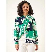 Roman Border Print Buttoned Shirt