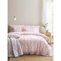 Cath Kidston Spitalfield Silk Stripe Pink 100% Cotton Duvet Set