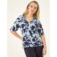 Roman Petite Floral Tie Front Top