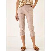 Roman Cropped Cargo Bengaline Trouser