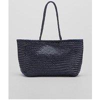 Ellyla Amora Small Woven Shoulder Bag - Blue