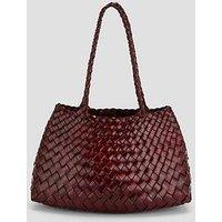 Ellyla Selina Long Handles Woven Shoulder Bag - Purple