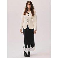 Mint Velvet Cream Twill Sculpted Jacket
