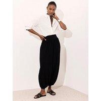 Mint Velvet Balloon Trouser - Black