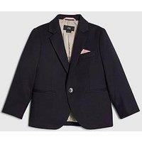 River Island Mini Boys Tailored Suit Jacket - Navy