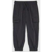 River Island Mini Boys Zip Cargo Trousers - Black
