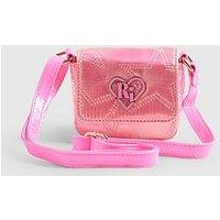 River Island Mini Girls Fold Over Flap Cross Body Bag - Pink