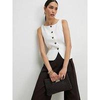 River Island Easy Epp Waistcoat - White