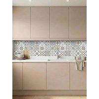 Walplus Vintage Victorian Wall Tile Stickers - 15 Cm X 15 Cm - 24 Pcs