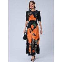 Religion Sienna Maxi Occasion Maxi Tea Dress - Orange