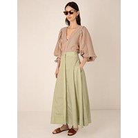 Vi.Ve.Re Fleur Stripe Skirt - Green