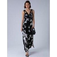 Religion Zia Maxi Occasion Dress - Black