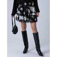 Religion Corinne Mini Ruffle Skirt - Black