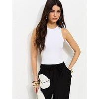 New Look Jersey Racer Bodysuit - White