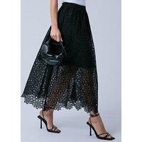 Religion Ellie Full Maxi Occasion Skirt - Black