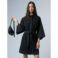 Religion Broderie Anglaise Ffion Pretty Tunic Dress - Black