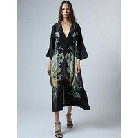 Religion Fioana Kaftan Midi Maxi Tunic Occasion Dress - Yellow