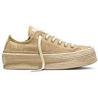 Converse Womens Chuck Taylor All Star Lift Espadrille - Cream