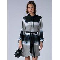 Religion Lauren Kimono Sleeve Tunic Dress - Grey
