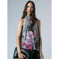 Religion Lauren Halter-Neck Top - Grey