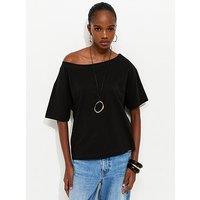New Look Off The Shoulder Top - Black