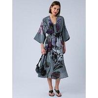 Religion Denise Floral Occasion Tunic Dress - Grey