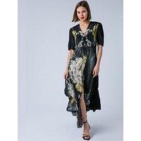 Religion Taylor Occasion Maxi Tea Dress - Black