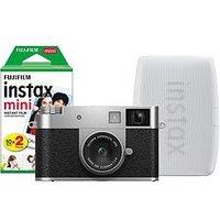 Fujifilm X-Hf1 Silver Digital Camera Bundle With Instax Mini Link 3 White + 20 Shot Film