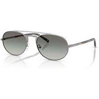 Emporio Armani 0Ea2171 Pilot Sunglasses - Grey