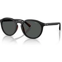 Polo Ralph Lauren 0Ph4232U Round Sunglasses - Black