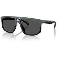Armani Exchange 0Ax4161Su Pilot Sunglasses - Grey