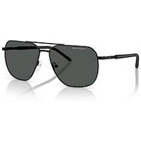 Armani Exchange 0Ax2057S Pilot Sunglasses - Black