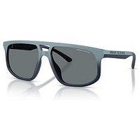 Armani Exchange 0Ax4161Su Pilot Sunglasses - Blue
