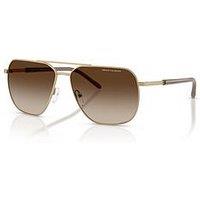 Armani Exchange 0Ax2057S Pilot Sunglasses - Gold