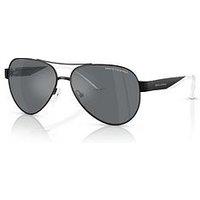 Armani Exchange 0Ax2034S Pilot Sunglasses - Black