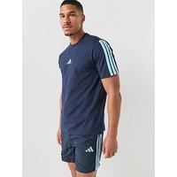 Adidas Sportswear Men'S Essentials Three Stripes Single Jersey T-Shirt - Blue