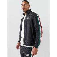Adidas Sportswear Men'S Essentials 3 Stripes Woven Tracksuit Top - Black