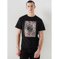 Pretty Green Resonance Box Graphic T-Shirt - Black