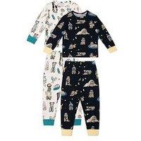 Chelsea Peers Kids 2 Pack Dog Print Pyjamas - Blue