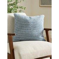 The Very Collection Nordic Diamond Fleece Cushion 45X45Cm - Blue
