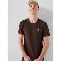 Adidas Originals Men'S Trefoil Essentials Waffle T-Shirt - Brown